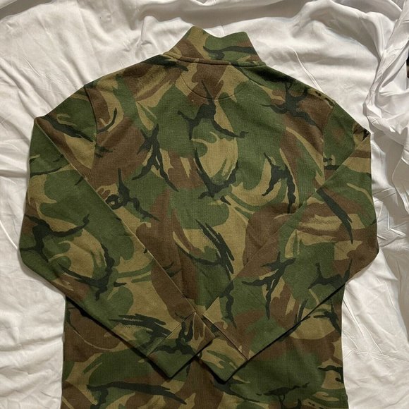 Polo Ralph Lauren Sweater Army Green Camo Camouflage 1/4 Zip - Picture 4 of 10